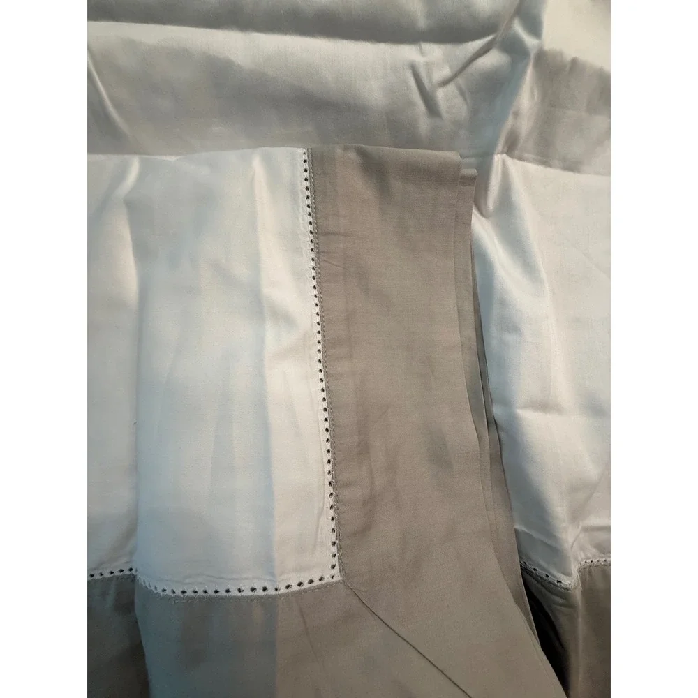Boll & Branch Signature Colorblock Duvet Set Organic Cotton Luxury Cal King